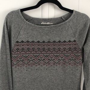Eddie Bauer long sleeve waffle tee